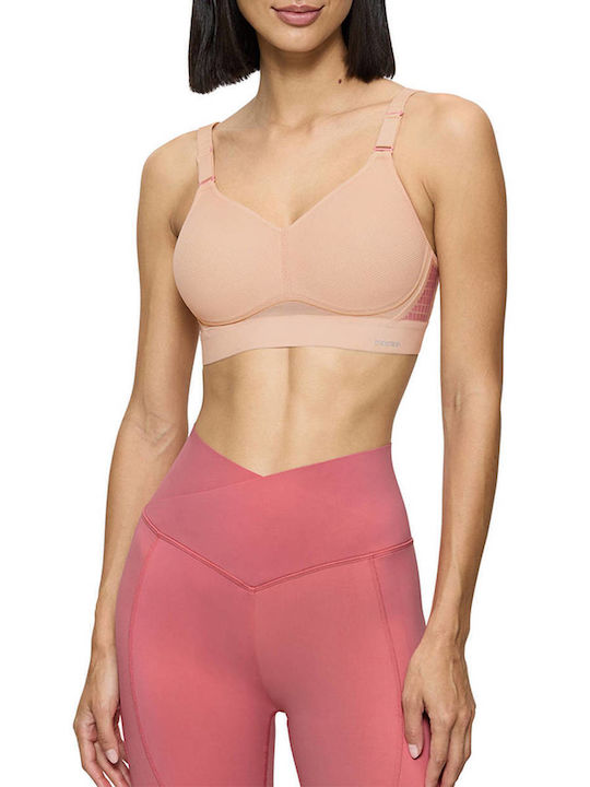 Triumph Triaction Hybrid Lite P Ex Athletic Athletic Bra without Underwire Nude