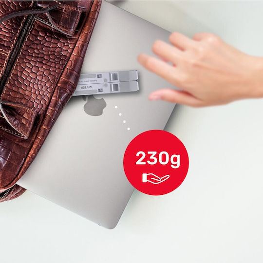 Unitek Βάση Στήριξης για Laptop Ασημί (OT155SL)