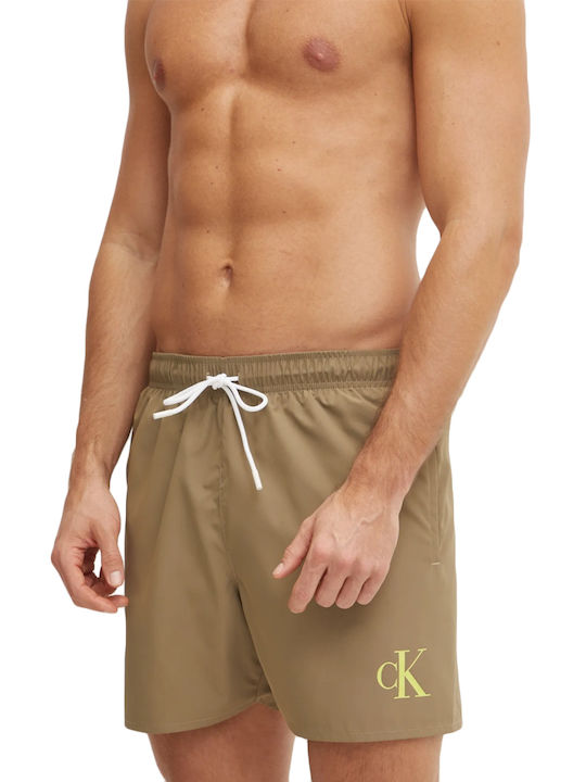 Men's Swimwear Shorts Khaki with Patterns