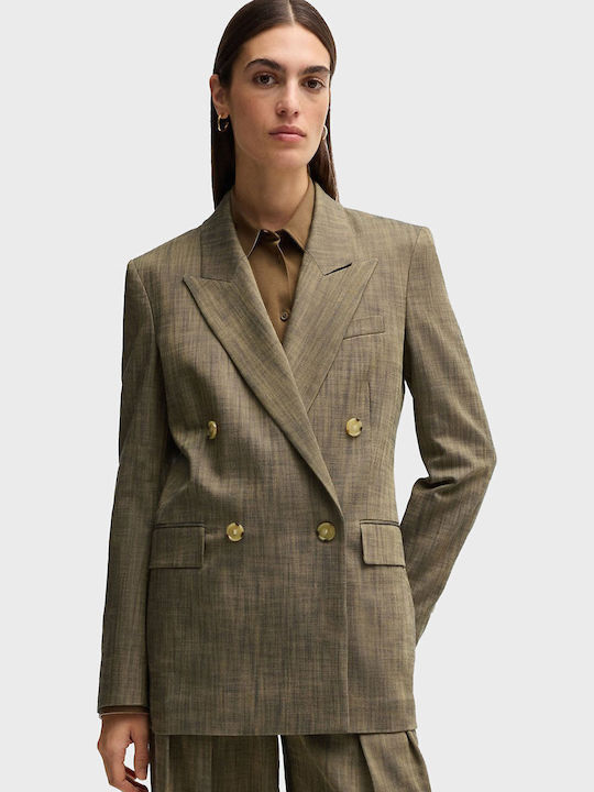 Boss Jaleto4 Γυναικείο Σταυρωτό Σακάκι Light Brown Boss Jaleto4 Γυναικείο Σταυρωτό Σακάκι Light Brown