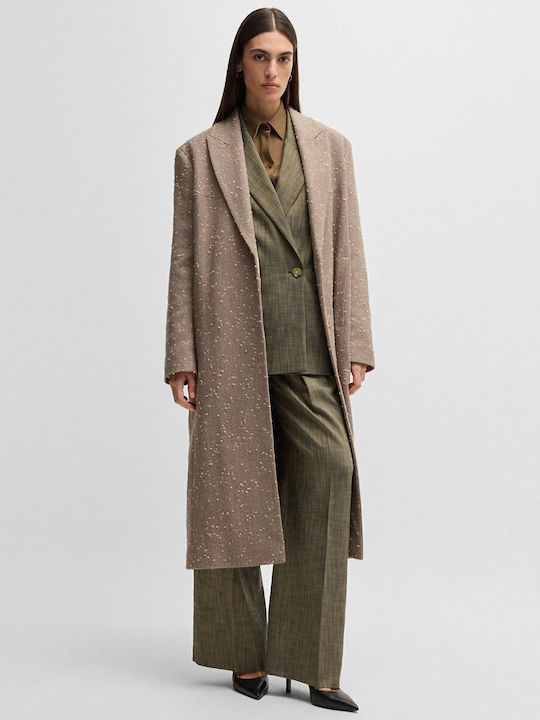 Boss Jaleto4 Women's Double Breasted Blazer Light Brown
