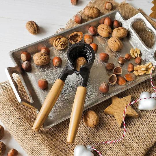 Metal Nutcracker with Wooden Handles 6kzn174