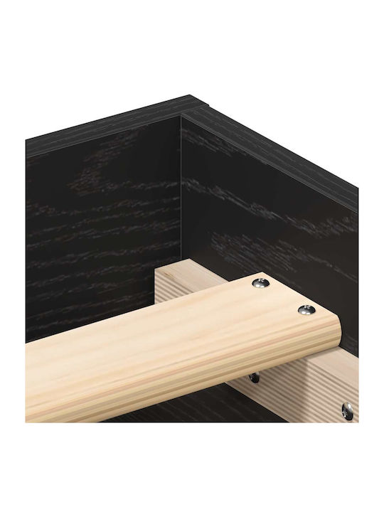 Vidaxl Bettgestell ohne Matratze 160x200cm Holzwerkstoff 1 Stück Doppel Braun
