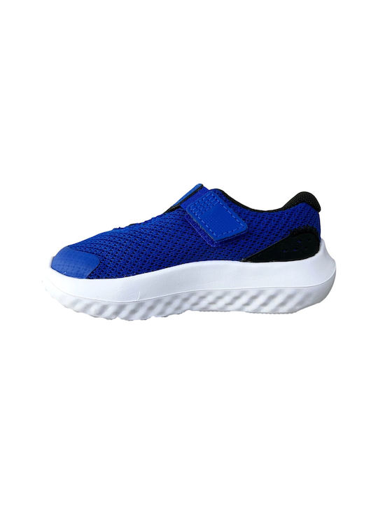 Under Armour Ua Binf Surge 4 Ac Kids Sports Shoes Running with Hoop & Loop Closure Blue