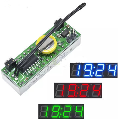 Ds3231sn 3 in 1 LED-Digitaluhr Temperatur Spannungsmodul Rot