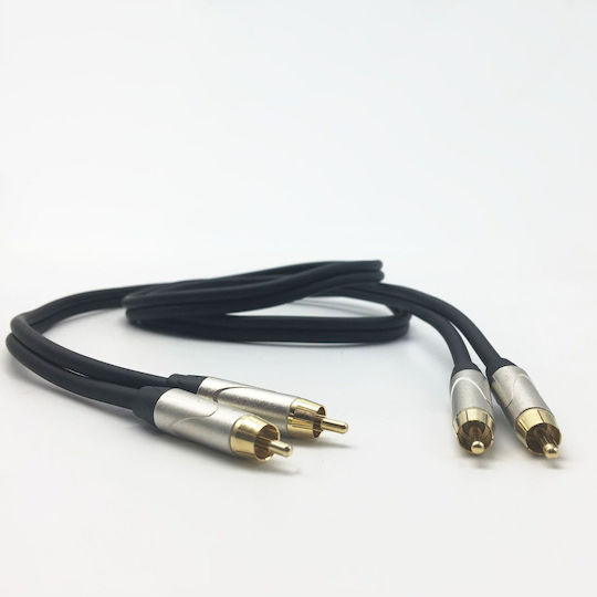 Cobra Hi-fi Proline Pro 2x Male Rca To 2x Male Rca 3m Professional Cable Επαγγελματικό Καλώδιο 2x Αρσενικά Rca 2x Αρσενικά Rca 3 Μέτρα Cl065-03