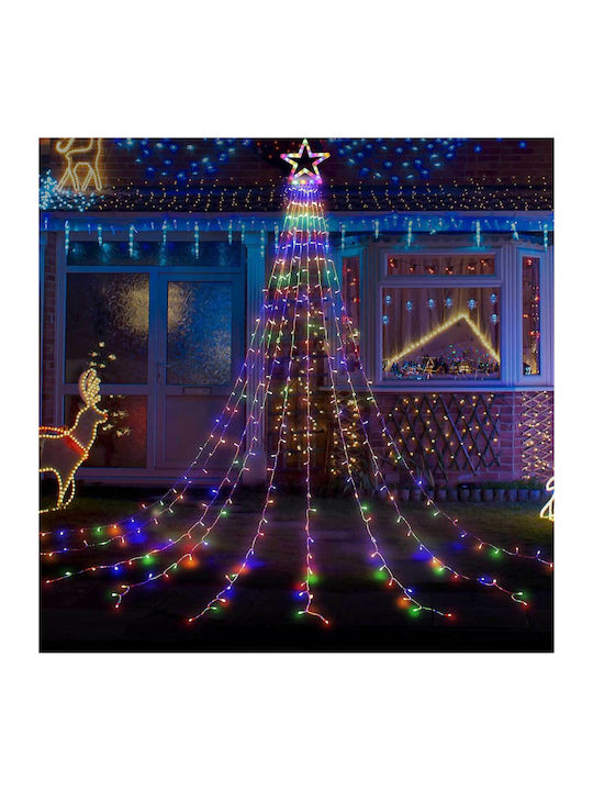 320 Lămpițe LED 3.35m. Multicolore tip Ploaie 1buc