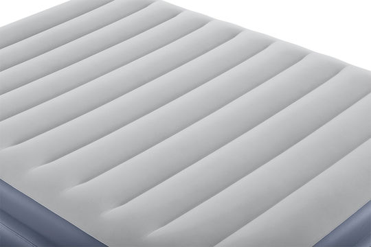 Bestway Double Camping Air Mattress With Integrated Electric Pump 203x152x51cm Blue