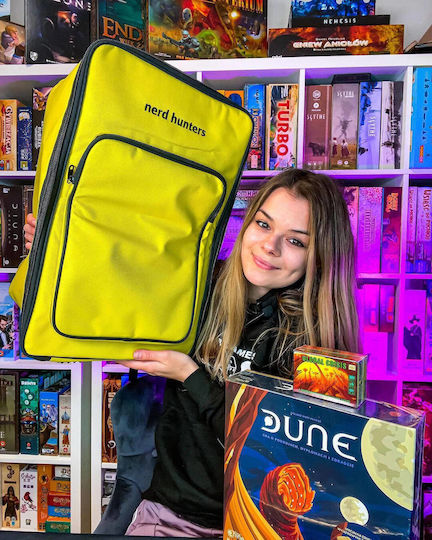 Yellow Board Game Backpack From Nerd Hunters