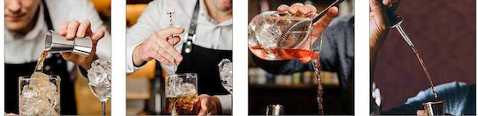 Chulovs 20-teiliges Cocktail-Shaker-Set Boston Barkeeper Edelstahl Acrylständer Professionelle Barwerkzeuge Getränkemischung