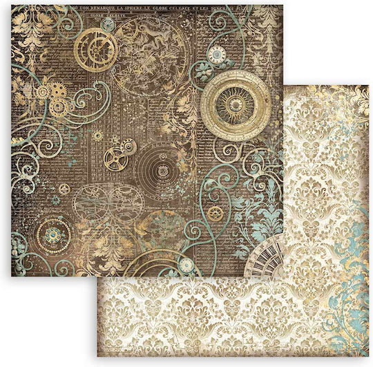 Scrapbooking Papers 10pcs 30.5×30.5cm Stamperia Maxi Background Sir Vagabond In Fantasy World