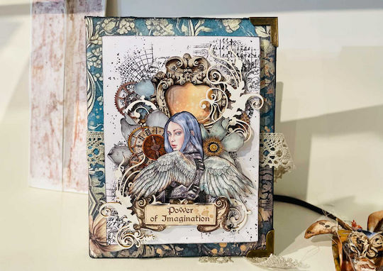 Scrapbooking Papers 10pcs 30.5×30.5cm Stamperia Maxi Background Sir Vagabond In Fantasy World