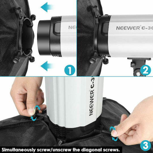 Neewer 50x70cm Rectangular Softbox Universal Mount 10000123