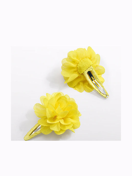 Abel Lula Flower Hair Clip Waffle Vanilla 25-05439-065 5439 Girl