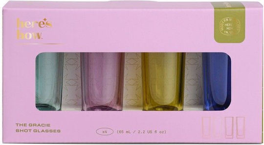 Here's How Sportschützen Glas 65ml 4 Stück