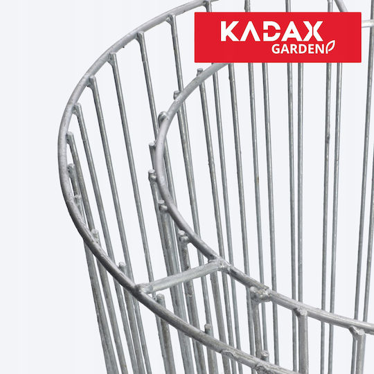 Kadax Саксия Металик Сребрист 41x45εκ.