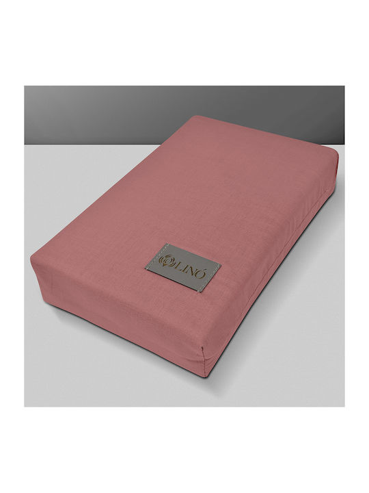 Lino Home Sheet Sets Queen 240x260cm. Moderna Coral 4pcs