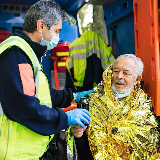 Ισοθερμική Κουβέρτα Επιβίωσης Αλουμινίου