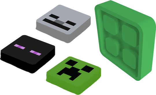 Pixie Crew Minecraft Reflective Pin