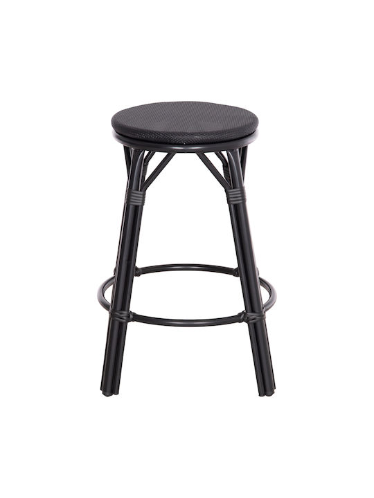 Scaun Rafturi și dulapuri pentru vin de Grădină din Aluminiu Chino Negru 1buc 36x36x65cm