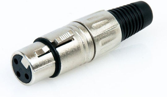 Master Audio Xlr-f2 Μεταλλικό Τριπολικό Θυληκό Βύσμα Xlr