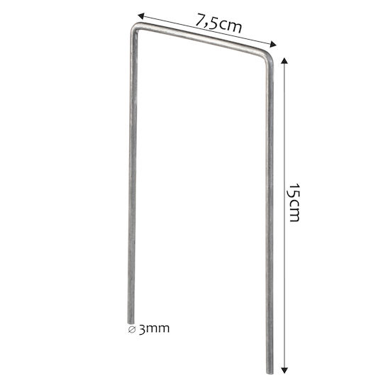 Kadax Gartenzaunmaterial 100Stück Silver