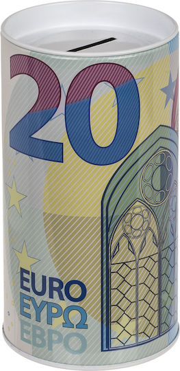 Euro Banknote Money Box Detachable Lid Metal 15.5x8cm 6 Designs