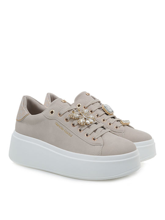 Renato Garini Γυναικεία Sneakers Off White - Lt Gold