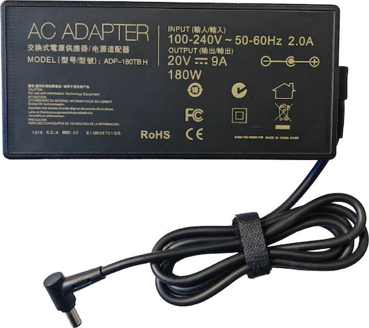 Makki Зарядно за лаптоп 180W 20V 9Спецификация за Asus без Кабел за Захранване