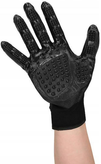 Springos Glove Dogs for Coat Grooming Black