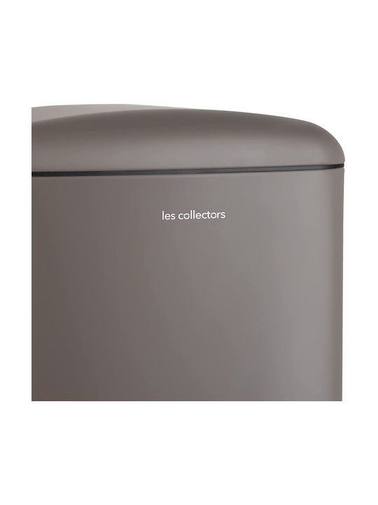 Les Collectors Coș de Gunoi din Oțel Inoxidabil cu Pedală Maro 40lt 1buc