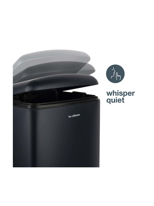 Les Collectors Waste Bin Waste made of Stainless Steel with Pedal Blue 30lt 1pcs