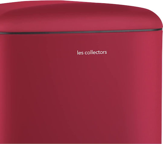 Les Collectors Les Collectors Waste Bin made of Inox Steel with Pedal Red 30lt
