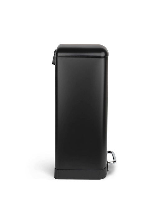 Les Collectors Waste Bin Waste made of Stainless Steel with Pedal Black 40lt 1pcs