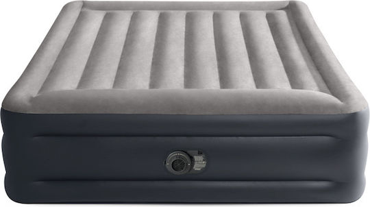 Intex Inflatable Double Camping Air Mattress with Integrated Electric Pump Deluxe 203x152x25cm Black