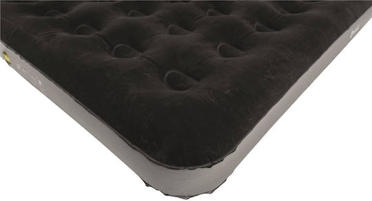 Outwell Camping Air Mattress Double With Integrated Pump Classic 185x130x20cm Black