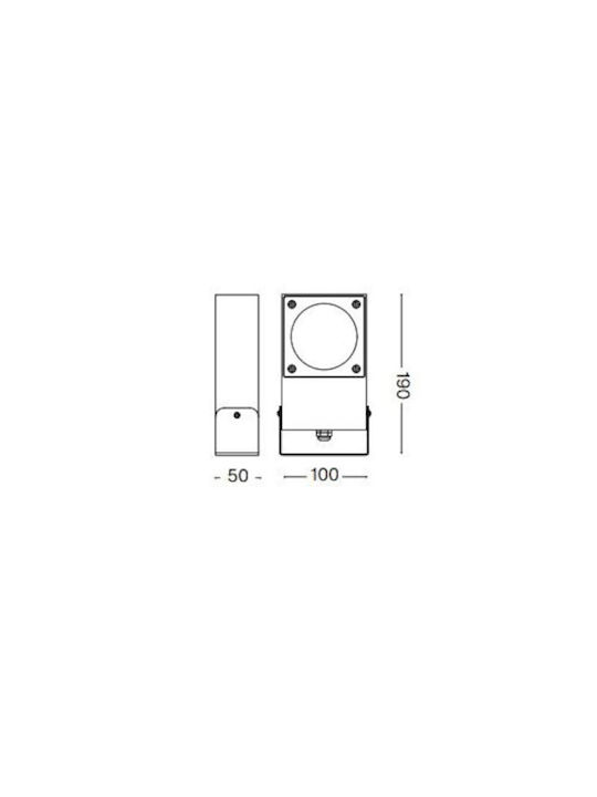 Ideal Lux Προβολάκι 9W 19x10x5cm