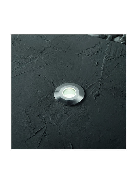 Ideal Lux Σποτ Δαπέδου LED 2.5W με Θερμό Λευκό Φως IP67 Γκρι