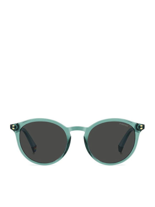 Polaroid Unisex Sunglasses with Green Plastic Frame and Gray Lens PLD6233/S 1ED/M9