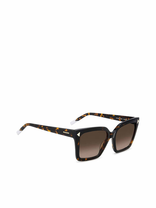 Missoni Women's Sunglasses with Brown Tartaruga Plastic Frame and Brown Gradient Lens MIS 0236/S 086/HA