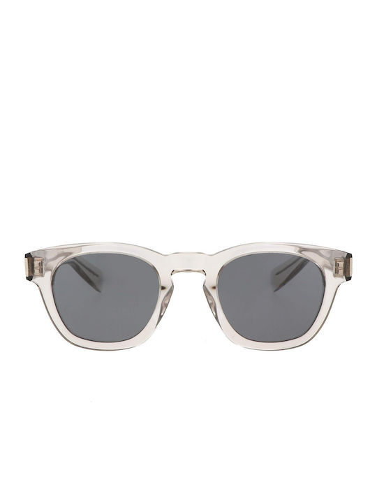 Ysl Unisex Γυαλιά Ηλίου με Γκρι Κοκκάλινο Σκελετό και Γκρι Φακό