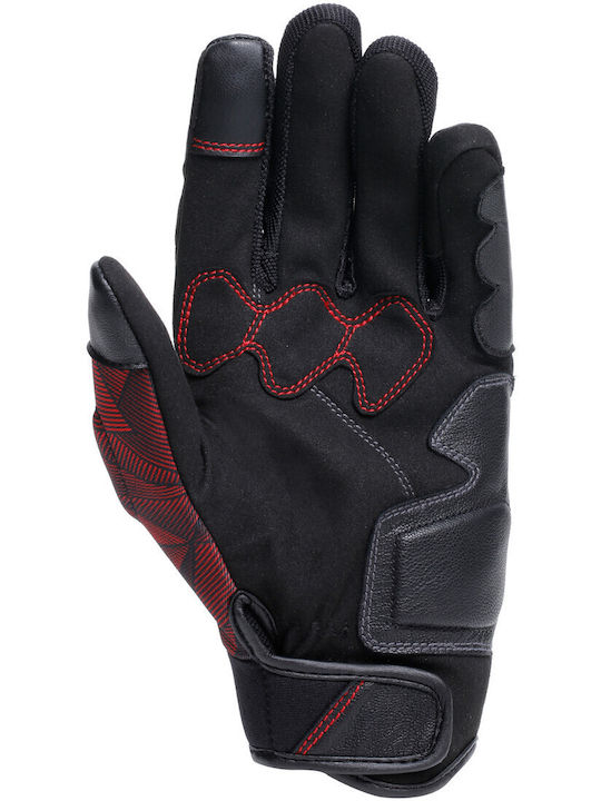 Dainese Ermex De vară Bărbătești Mănuși Black/lava Red