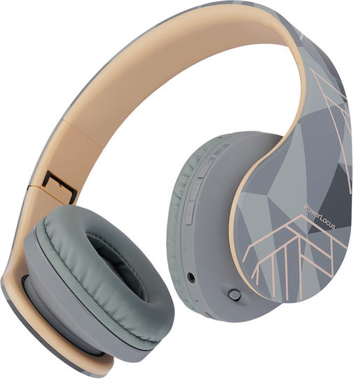 PowerLocus P2 Wireless / Wired Over Ear Headphones with Radio with 20 hours of Operation Stone Grey