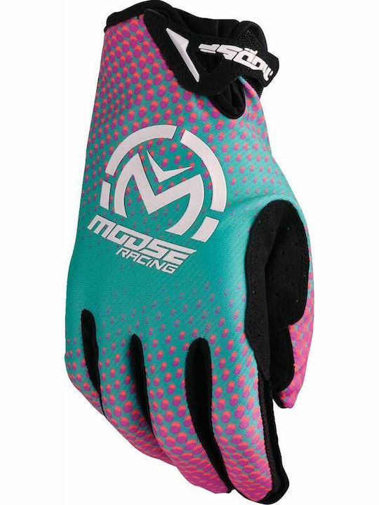 Moose Racing Sx1 Men's Motocross Gloves Black-Blue-Green-Orange