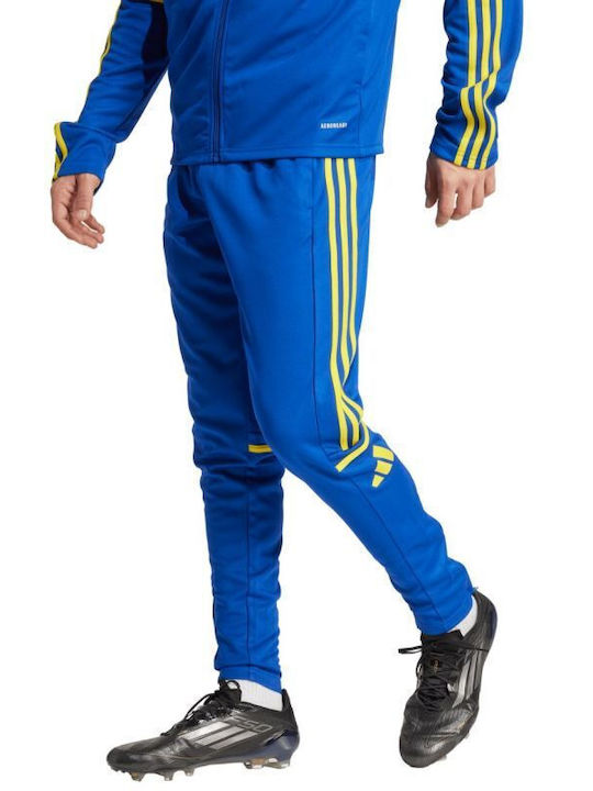 Squadra Sweatpants Glossy without Elastic Blue And Yellow