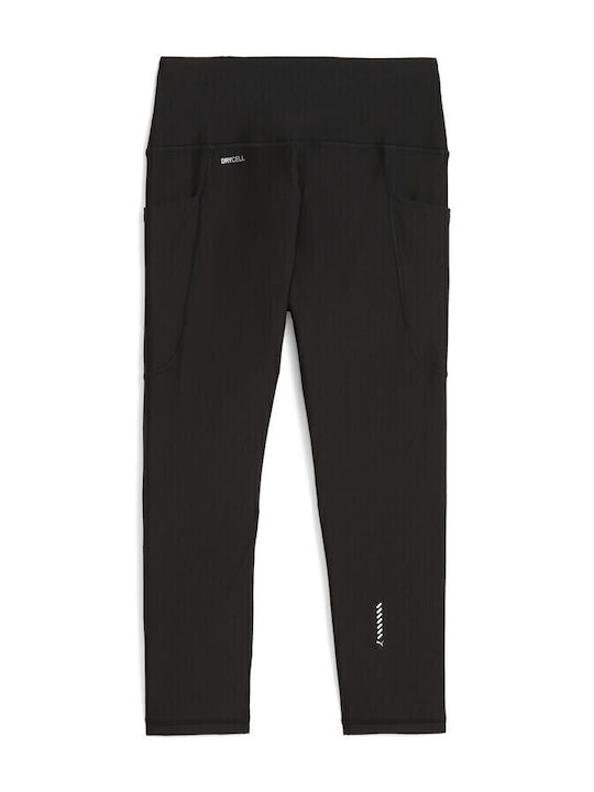 Run Velocity Women's Capri Running Legging Black