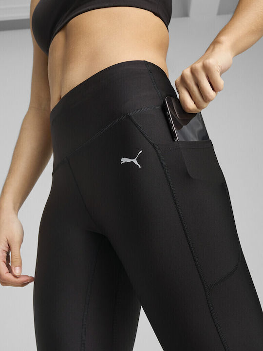 Run Velocity Women's Capri Running Legging Black