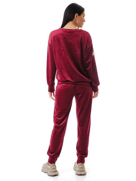 Silia D Sweatsuit Velvet Bordeaux