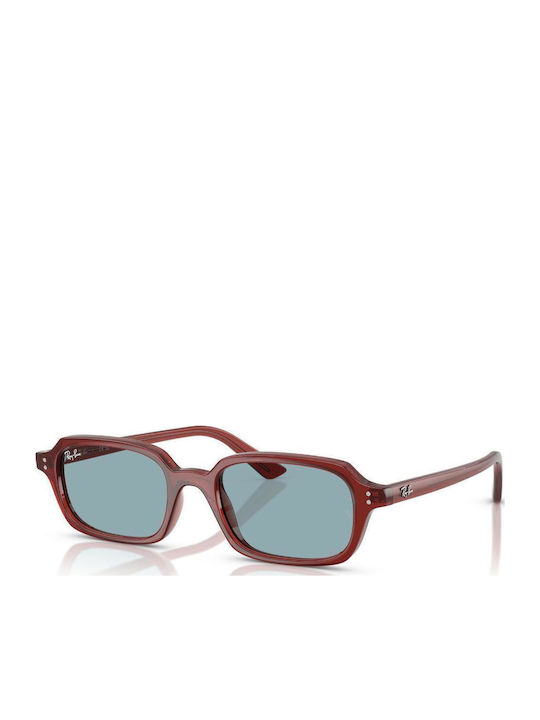 Ray Ban Unisex Sunglasses with Red Plastic Frame and Gray Lens RB4455 680980