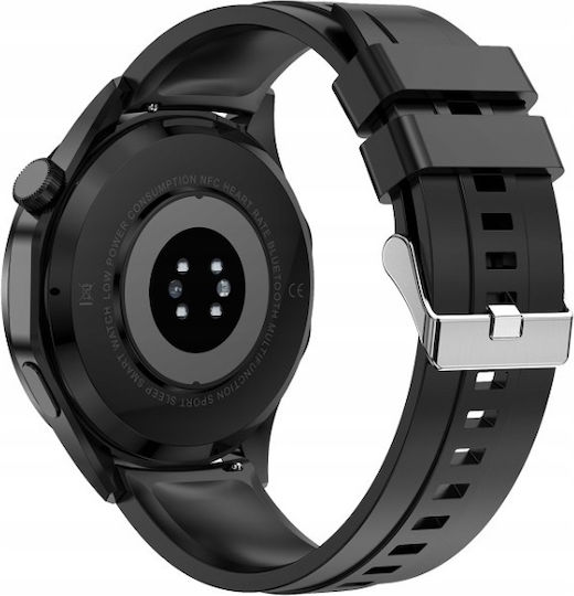 Platinet PSMART20 Smartwatch mit Herzfrequenzsensor (Schwarz)